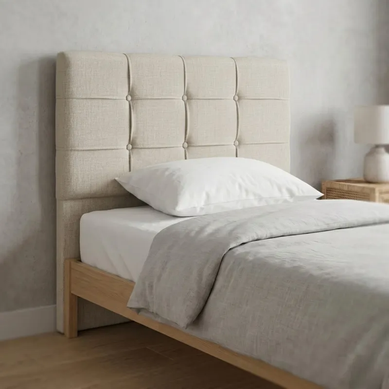 Respaldo London - 1 Plaza 0.90 - Gris en Gris - Respaldos de cama, Uruguay | Rústico Hogar