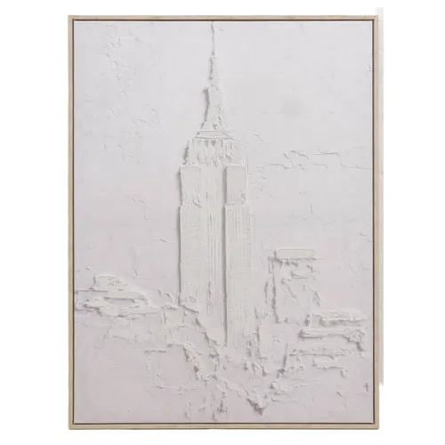 Cuadro City I, 60x80, Blanco Papel Tk25gg508a en Blanco - Decoración de pared, Uruguay | Divino