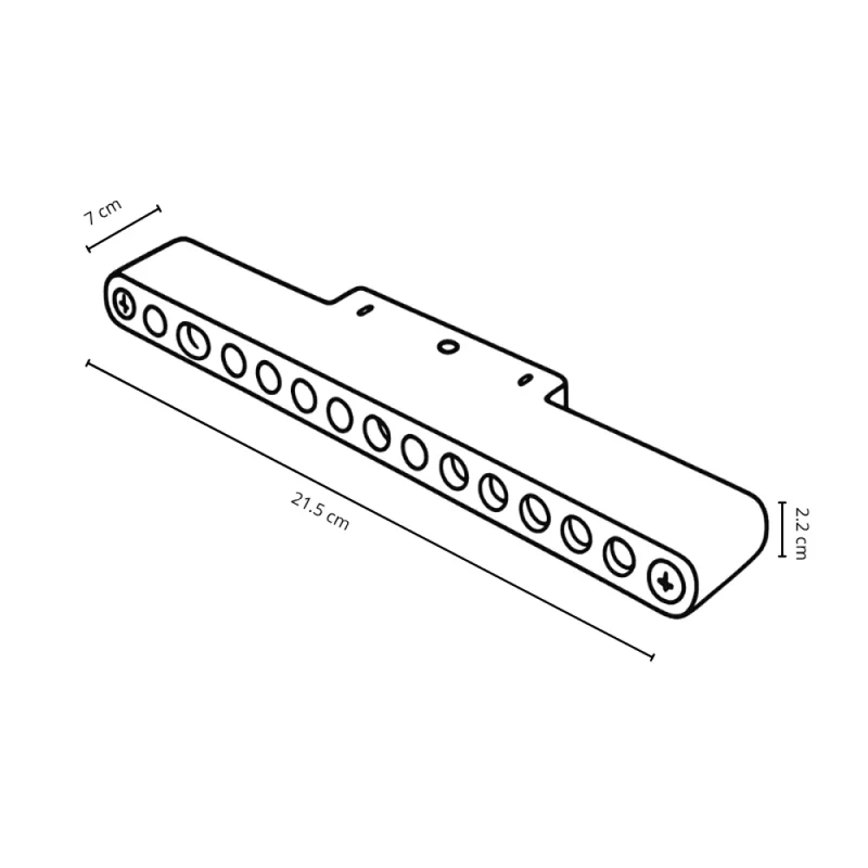 Spot Lineal LED Magnético G2 12W 2700K Blanco en Blanco - Lámparas colgantes, Uruguay | Serlux, vista 5