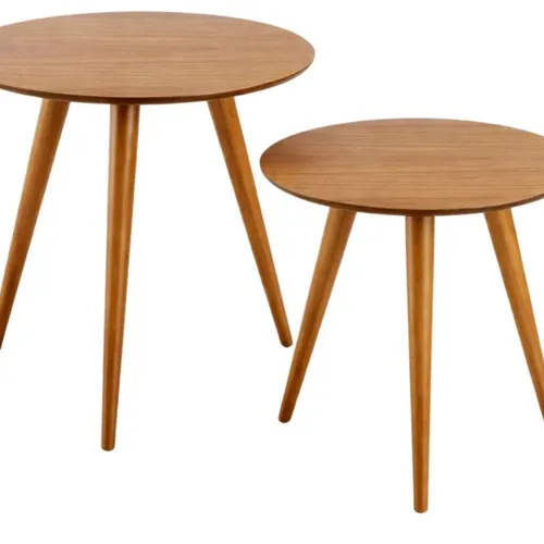 Set Mesas Ángulo VANA PREVENTA - Natural en Madera natural - Mesas de living, Uruguay | Finkel