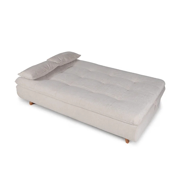Sofá Cama Maira - Tela Microfibra - 10285 (Beige) en Beige - Sillones y sofás, Uruguay | NYR, vista 2