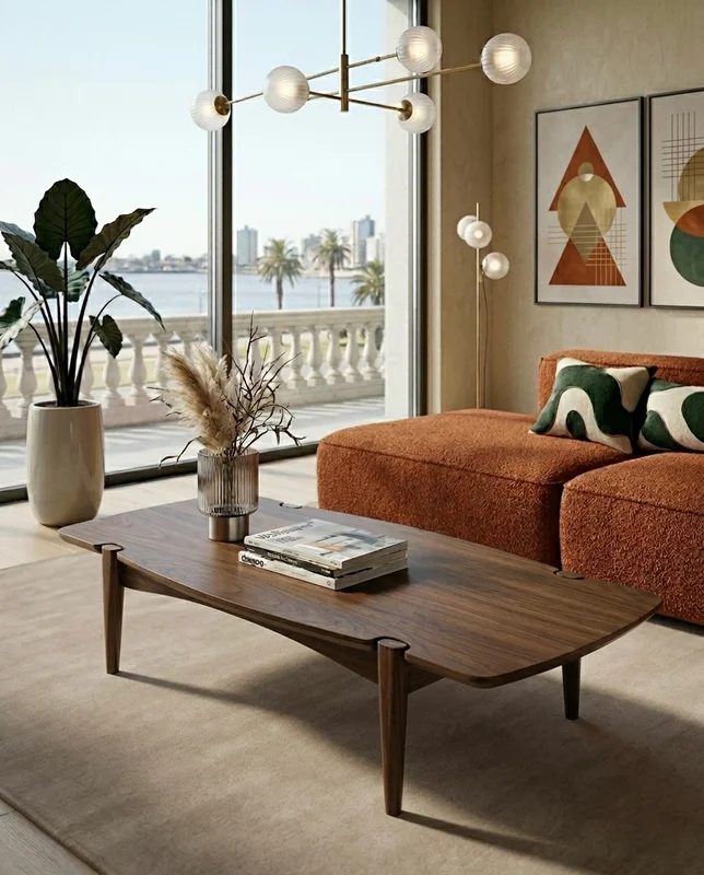 MESA DE LIVING DISEÑO LEONA en Marrón - Muebles, Uruguay | Indrana, vista 5