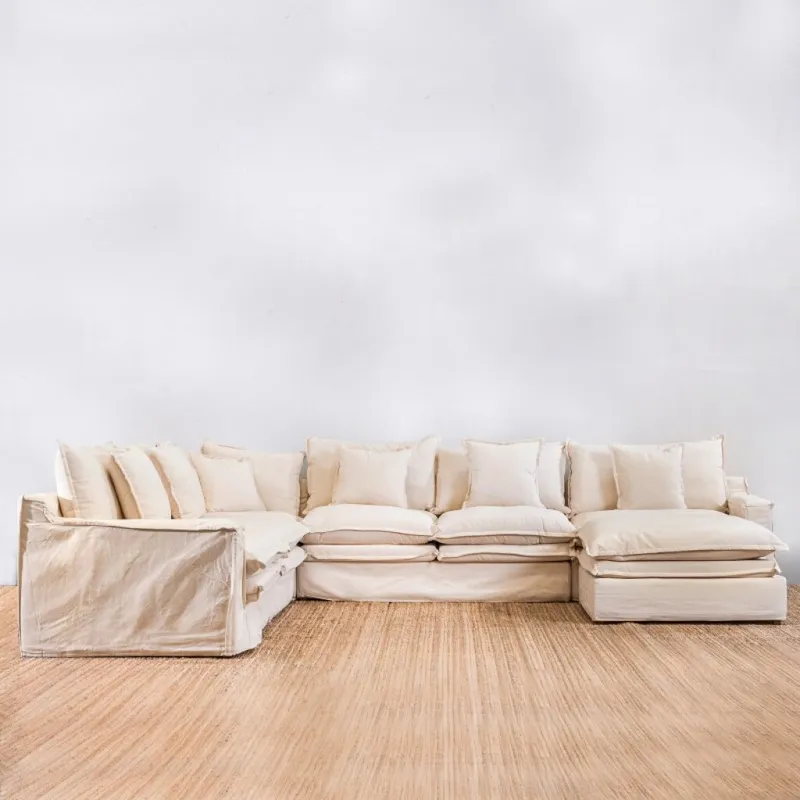 Módulo Tessa Central 95cm Crudo en Beige - Sillones y sofás, Uruguay | Aihaus