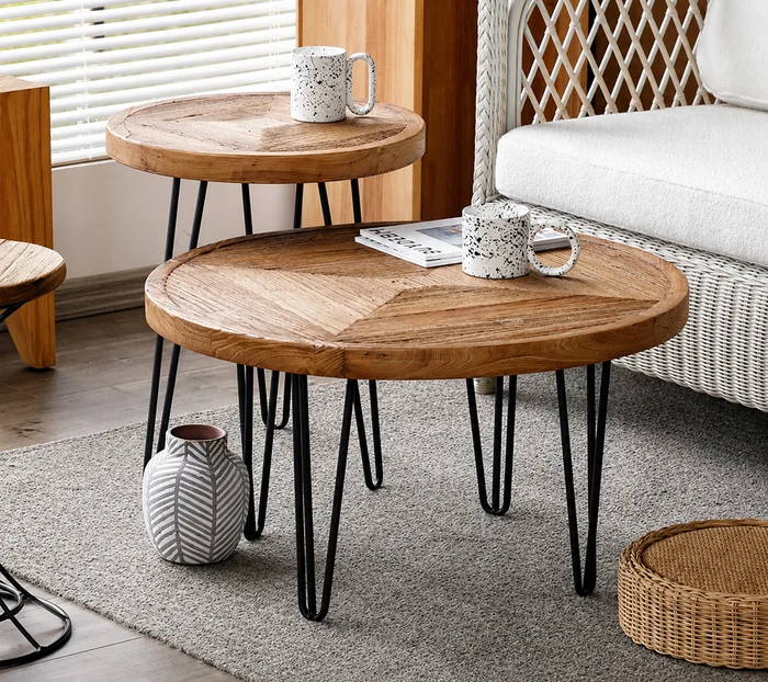 Mesa madera redonda KENYA en Elegir - Mesas de living, Uruguay | Simple Deco