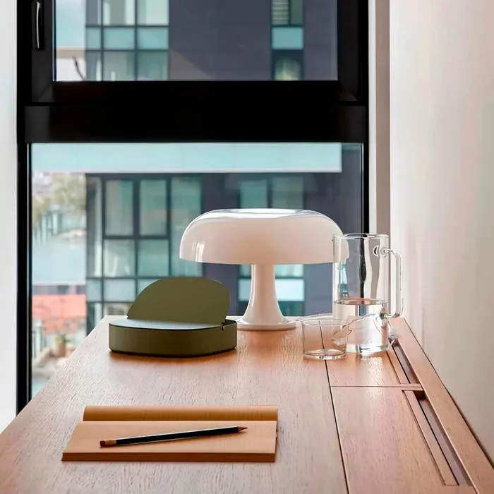 Lampara de mesa retro Mushroom - blanco en Blanco - Lámparas de mesa, Uruguay | Buho Store, vista 2