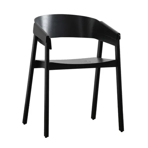 Silla De Comedor Madera Negro Frederik en Negro - Sillas, Uruguay | Divino