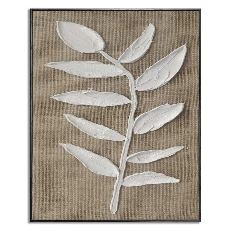 CUADRO CANVAS 40x50cm MARCO HOJA ARPILLERA 2 - Decoración de pared, Uruguay | Decohogar