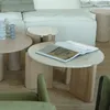 MESA CENTRO VERA ROBLE Y TRAVERTINO, Uruguay | Masinfinito Casa, vista 3 de 4