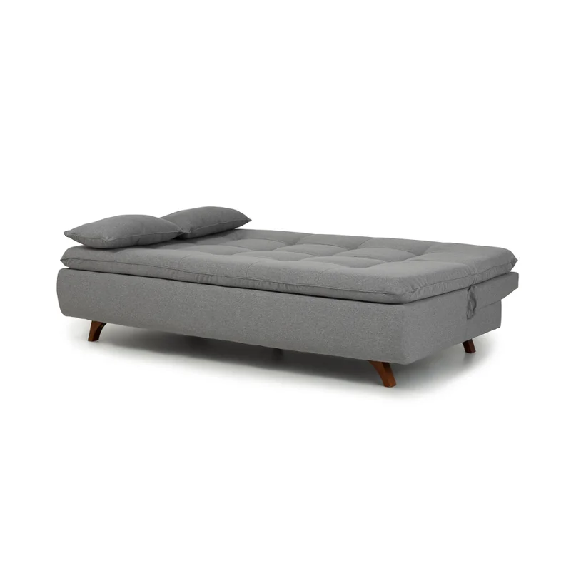 Sofá Cama Maira - Tela Rústica - 9910 (Lino Gris) en Gris - Sillones y sofás, Uruguay | Nyr, vista 4