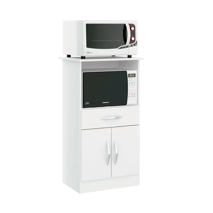 Mueble Cocina Frutero Microondas Multiuso 2 Puertas 509 en Blanco, Uruguay | Soy Hogar