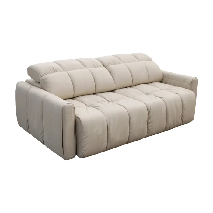 Sillón de cuero 3 cuerpos Masom en Beige - Sillones y sofás, Uruguay | Nario Hogar, vista 3