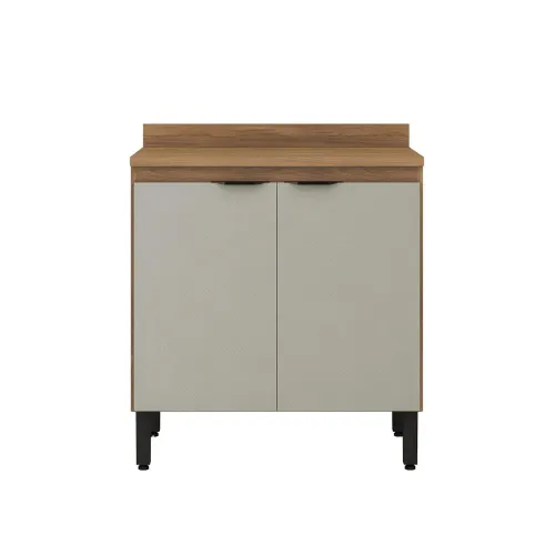 Mueble Multiuso Cocina 2 Puertas Estante Y Patas 100% Mdp en ALMENDRA NUDE - Muebles, Uruguay | Soy Hogar