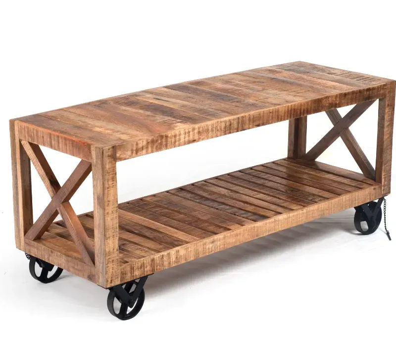 R11 Rack 130x46x55 en Madera natural - Muebles para TV, Uruguay | Victoriana