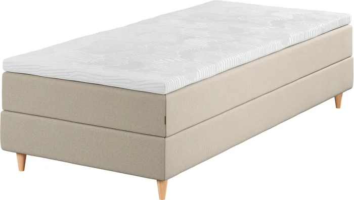 Cama cont 1 Plaza 90x200 GOLD C5 Dreamz sand-91 en Beige - Dormitorio, Uruguay | JYSK