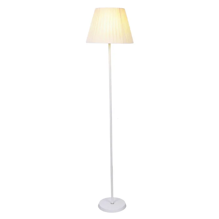 Lámpara De Pie Metal-y-tela Blanco Xyf8085 en Blanco - Lámparas de pie, Uruguay | Divino, vista 2