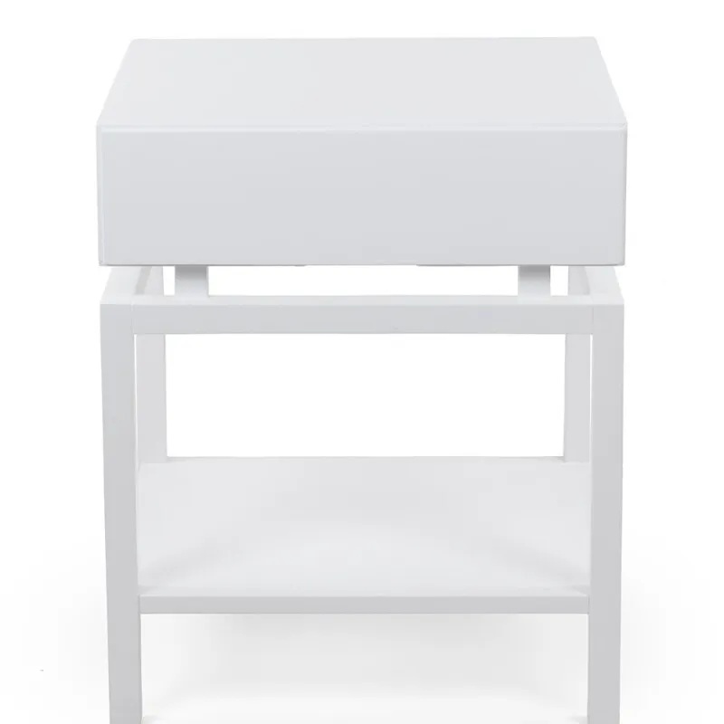 MESA DE LUZ IDEALE LACA BLANCA 50X44X60H - Mesas de luz, Uruguay | Vinibel