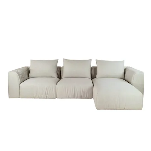 SOFA CORSO CHAISE DERECHO 296X105X80CM TELA BEIGE - Sillones y sofás, Uruguay | Vinibel