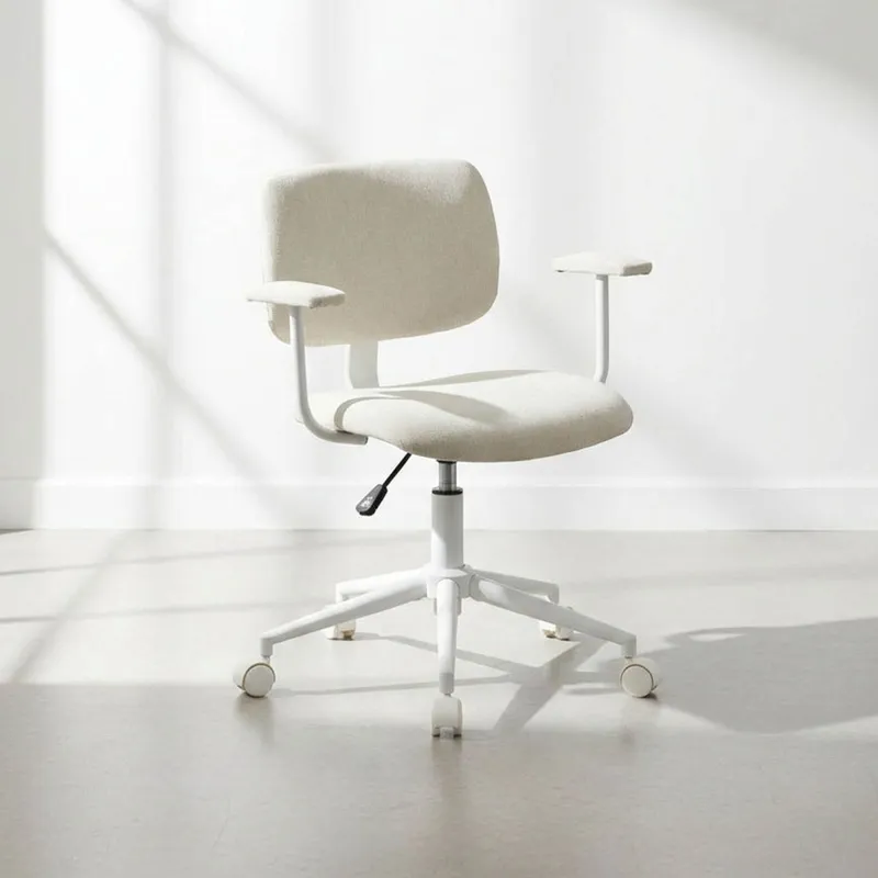 Asiento De Oficina Polipropileno-y-tela Natural-beige Clifford en Beige - Escritorios y sillas de escritorio, Uruguay | Divino