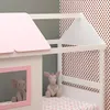 Cama Casita 1 Plaza - Tota B137 - Blanco/Rosa en Multicolor - Dormitorio, Uruguay | Rústico Hogar, vista 3 de 4
