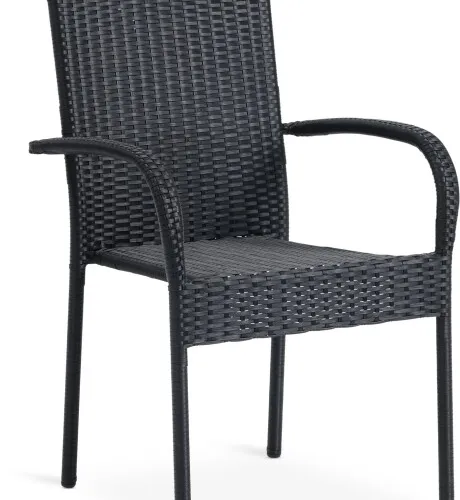 Silla apilable GUDHJEM negro en Negro - Muebles para el exterior, Uruguay | JYSK