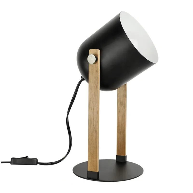 Luminaria de Mesa Alba Negra en Negro - Lámparas de mesa, Uruguay | Serlux