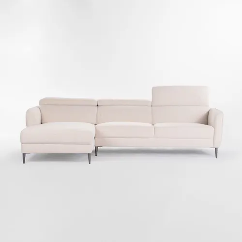 Sofá con chaise MOOVE BEIGE IZQUIERDO en Beige - Sillones y sofás, Uruguay | Viasono