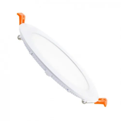 Panel LED Redondo de Empotrar 12W Luz Cálida en Blanco - Lámparas colgantes, Uruguay | Serlux