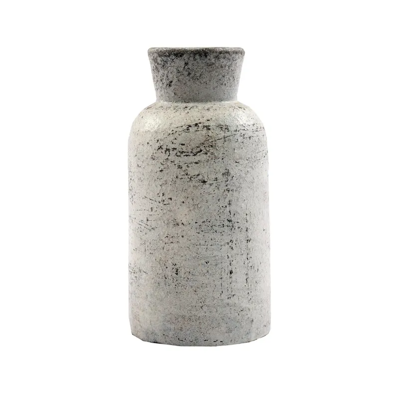 Jarrón Decorativo Terracota Blanco Zar en Blanco - Jarrones, Uruguay | Divino