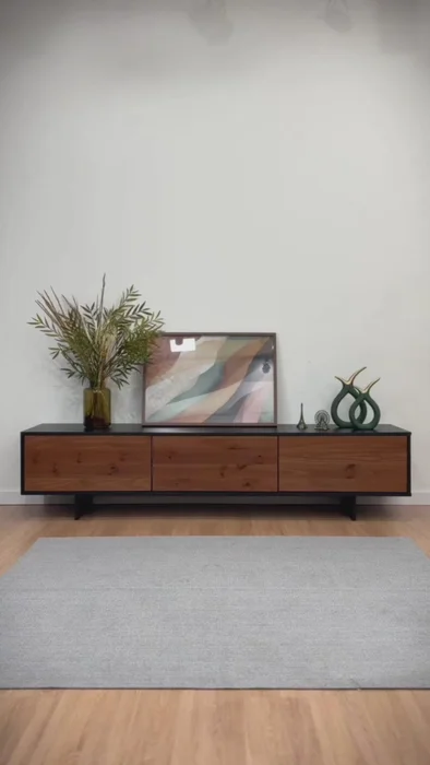 Rack TV Arven 180cm - Madera Maciza en Madera natural - Muebles para TV, Uruguay | Balton