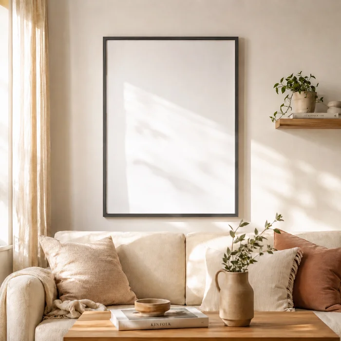 Marco A1 60x85cm en Madera natural - Marcos, Uruguay | Kiosko de Mar, vista 3