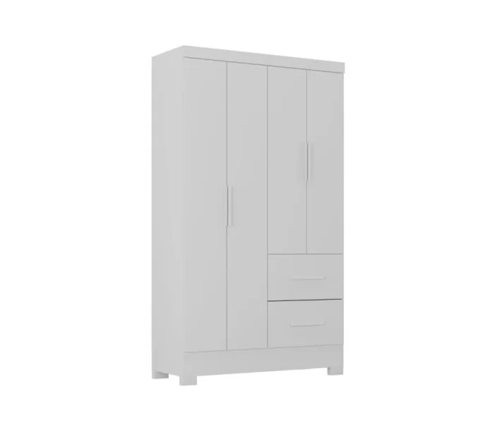 Ropero Nero 4 Puertas 2 Cajones Blanco 8432ab Mdp en Blanco - Roperos y placares, Uruguay | Albanés