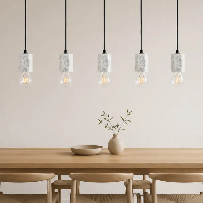 Luminaria Nordic Hexagon - Mármol en Blanco - Lámparas colgantes, Uruguay | Samic
