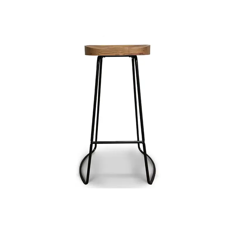Banqueta Alta Industrial - Black en Negro - Butacas, banquetas y puffs, Uruguay | Samic