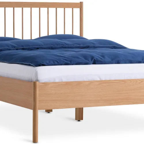 Estructura cama STUBBERUP 140x200 roble en Madera natural - Dormitorio, Uruguay | JYSK