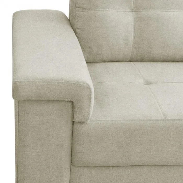Sillón 2 Cuerpos en tela de Lino - Palazio - Beige en Beige - Sillones y sofás, Uruguay | Rústico Hogar, vista 3