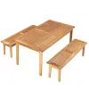 MESA DE COMEDOR CHURRASQUEIRA 220x86x75CM JATOBA - Muebles para el exterior, Uruguay | Vinibel, vista 5 de 6