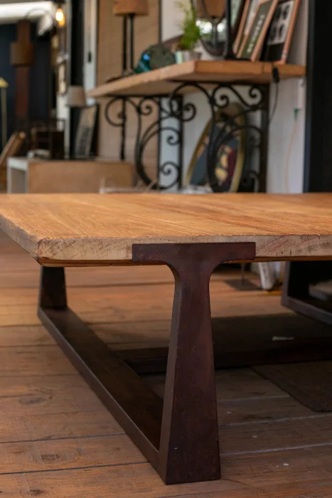 Mesa Gonzalo - Zainas en Madera natural - Mesas de living, Uruguay | Zainas