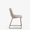 Silla Zahara marrón y patas de acero con acabado negro en Marrón - Sillas, Uruguay | Kavehome, vista 6 de 8