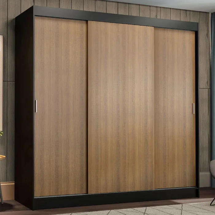 Ropero Placard Matrimonial Reno 180CM Pareja 3 Puertas Corredizas en Multicolor - Roperos y placares, Uruguay | Balton, vista 11