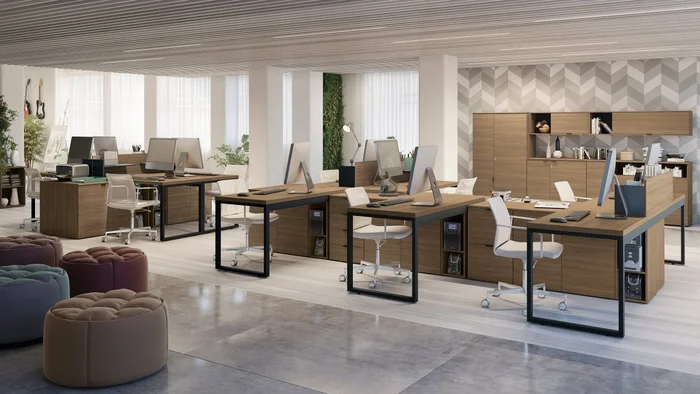 MESA ESCRITORIO INDUSTRIAL PREMIUM DIRECTOR 150CM en Marrón - Bibliotecas, Uruguay | Balton, vista 7
