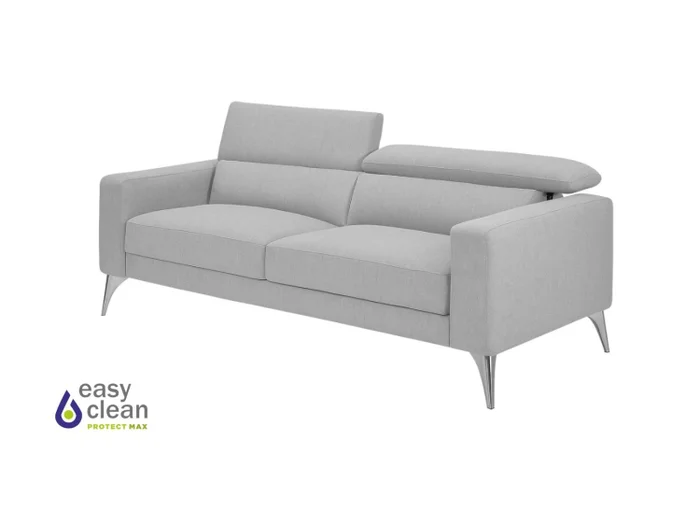 Sofá 3 cps MILO Easy Clean - Gris en Gris - Sillones y sofás, Uruguay | Finkel, vista 2