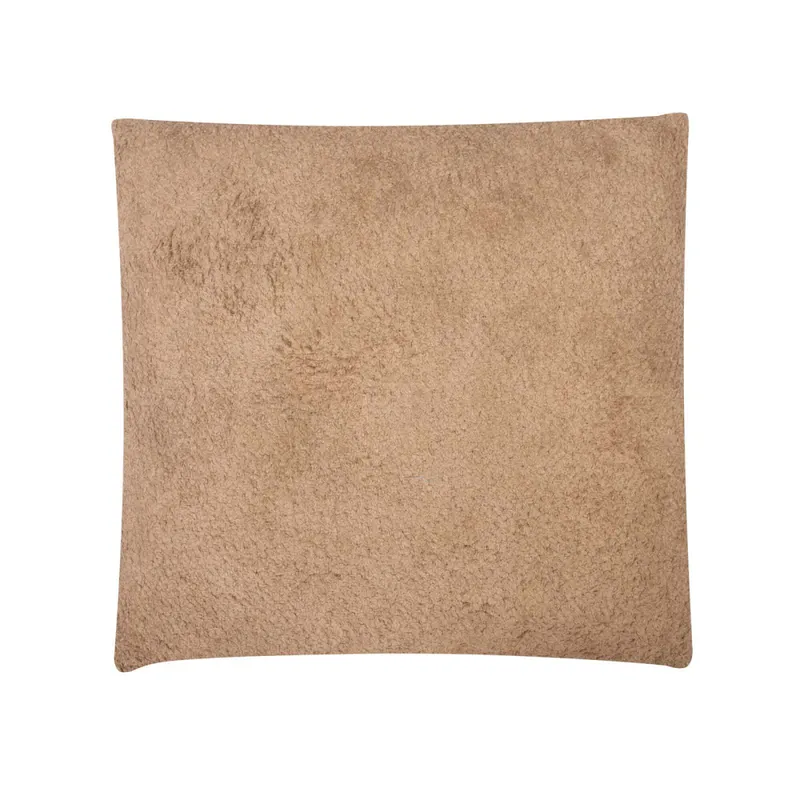 Almohadon Algodon Marron Boucle 45*45 Camel en Beige - Textiles, Uruguay | Divino