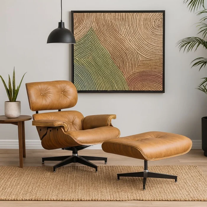Poltrona EAMES Marrón en Marrón - Butacas, banquetas y puffs, Uruguay | Viasono