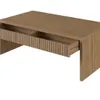 Mesa de Living PLISSE 4 Cajones en Madera natural - Mesas de living, Uruguay | Finkel, vista 4 de 5