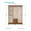 Ropero 6 puertas 2 cajones - Blanco - Linea FIT en Blanco - Roperos y placares, Uruguay | Rústico Hogar, vista 4 de 4