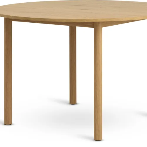 Mesa de comedor ALSTED Ø120 color roble en Madera natural - Mesas de comedor, Uruguay | JYSK