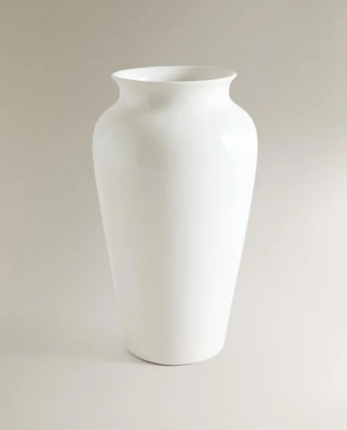 JARRÓN DECORATIVO CERÁMICA ALTO en Blanco - Jarrones, Uruguay | Zara Home, vista 2