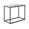 MESA LATERAL METAL/MARMOL 70x35x58CM BLANCO/NEGRO en Multicolor - Mesas de arrimo, Uruguay | Koz, vista 1 de 4