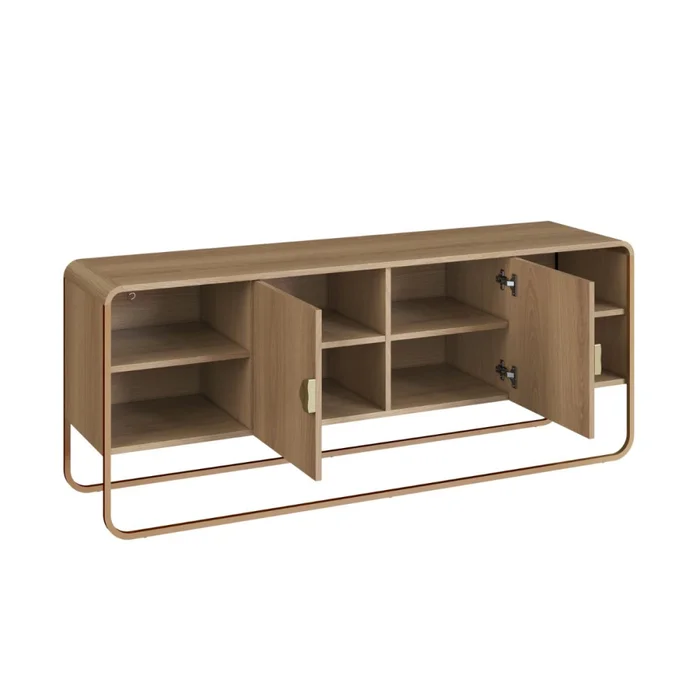 Rack Luna - Chico - Natural en Marrón - Muebles para TV, Uruguay | NYR, vista 2
