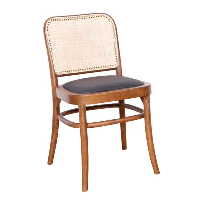 Silla De Comedor Rattan-y-madera Marron Tamara en Marrón - Sillas, Uruguay | Divino, vista 2